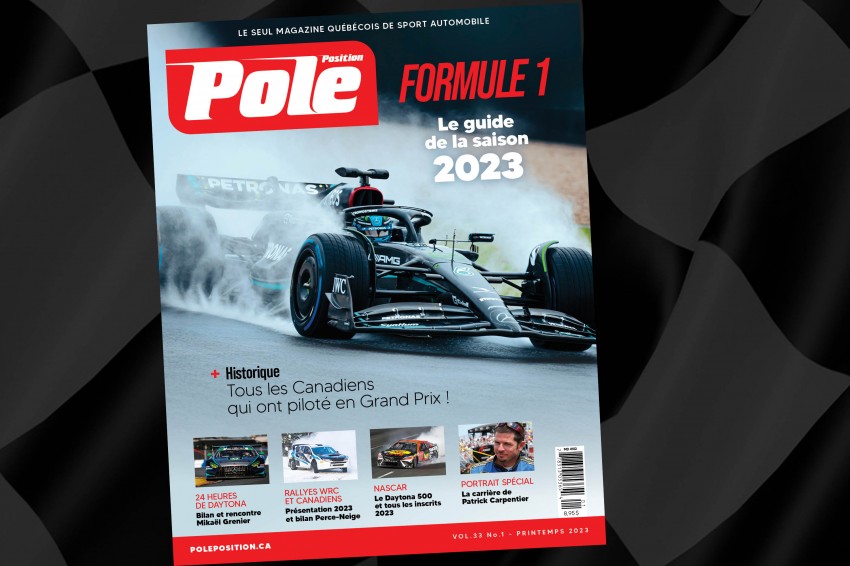 Discover the new edition of Pole Position: The 2023 guide to F1, NASCAR and Rallying, the career of Patrick Carpentier and other exclusives!