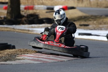 Go kart on ice événement Nicolas Barrette