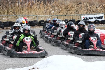 Go kart on ice événement Nicolas Barrette