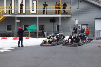 Go kart on ice événement Nicolas Barrette