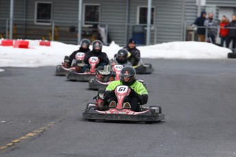 Go kart on ice événement Nicolas Barrette