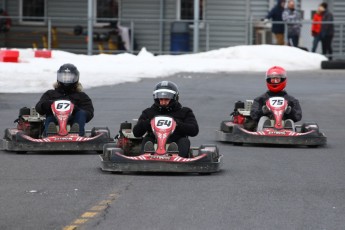 Go kart on ice événement Nicolas Barrette