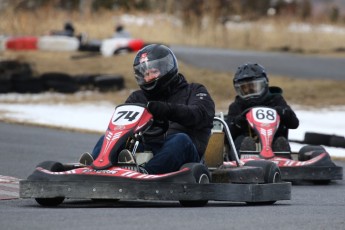 Go kart on ice événement Nicolas Barrette