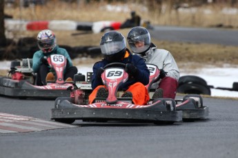 Go kart on ice événement Nicolas Barrette