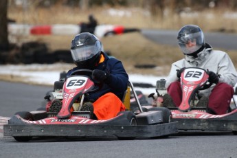 Go kart on ice événement Nicolas Barrette