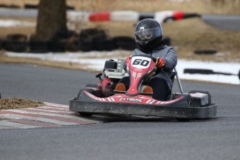 Go kart on ice événement Nicolas Barrette