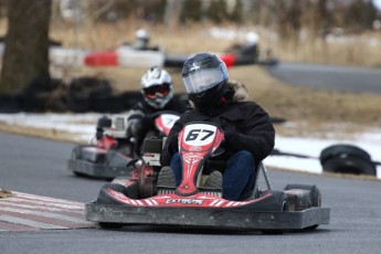 Go kart on ice événement Nicolas Barrette