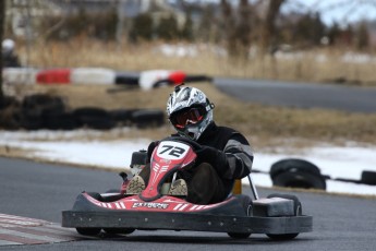 Go kart on ice événement Nicolas Barrette