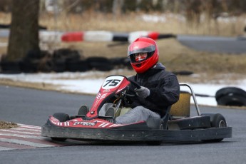 Go kart on ice événement Nicolas Barrette