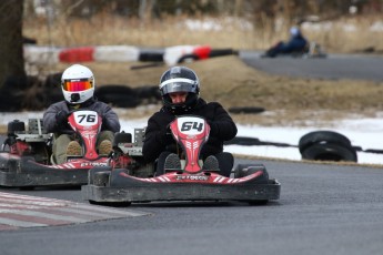 Go kart on ice événement Nicolas Barrette