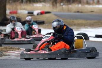 Go kart on ice événement Nicolas Barrette