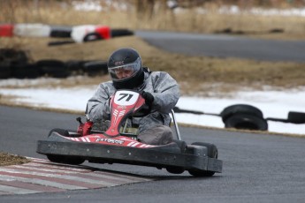 Go kart on ice événement Nicolas Barrette