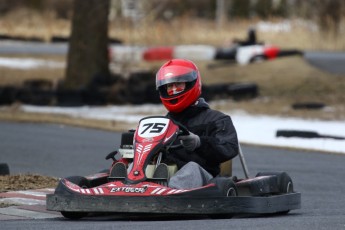 Go kart on ice événement Nicolas Barrette