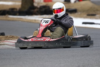 Go kart on ice événement Nicolas Barrette