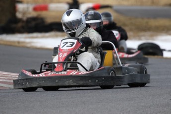 Go kart on ice événement Nicolas Barrette