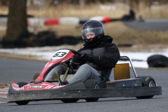 Go kart on ice événement Nicolas Barrette