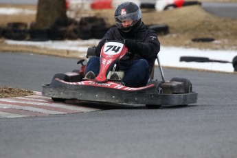 Go kart on ice événement Nicolas Barrette