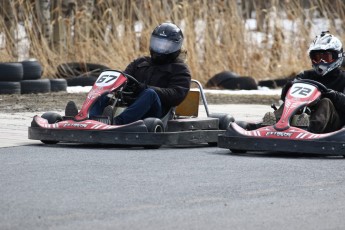 Go kart on ice événement Nicolas Barrette