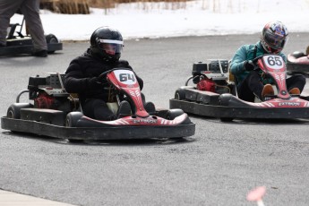 Go kart on ice événement Nicolas Barrette