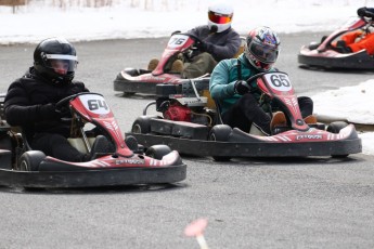 Go kart on ice événement Nicolas Barrette