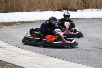 Go kart on ice événement Nicolas Barrette