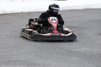 Go kart on ice événement Nicolas Barrette