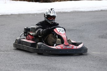 Go kart on ice événement Nicolas Barrette