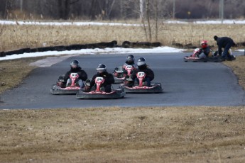 Go kart on ice événement Nicolas Barrette