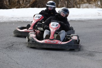 Go kart on ice événement Nicolas Barrette