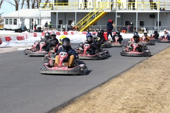 Go kart on ice événement Nicolas Barrette