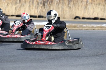 Go kart on ice événement Nicolas Barrette