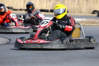 Go kart on ice événement Nicolas Barrette