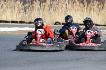 Go kart on ice événement Nicolas Barrette