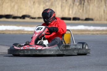 Go kart on ice événement Nicolas Barrette