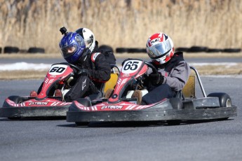 Go kart on ice événement Nicolas Barrette