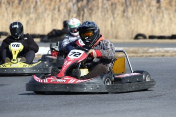 Go kart on ice événement Nicolas Barrette