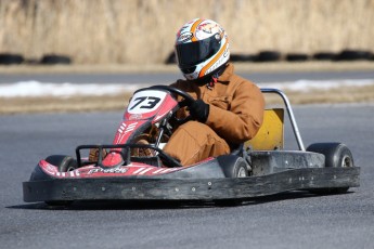 Go kart on ice événement Nicolas Barrette