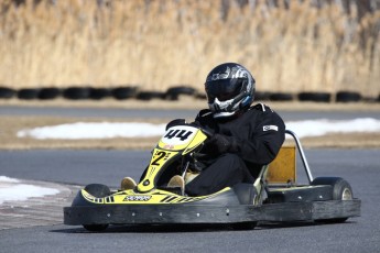 Go kart on ice événement Nicolas Barrette