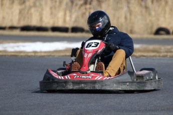 Go kart on ice événement Nicolas Barrette