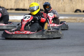 Go kart on ice événement Nicolas Barrette