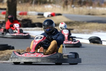 Go kart on ice événement Nicolas Barrette