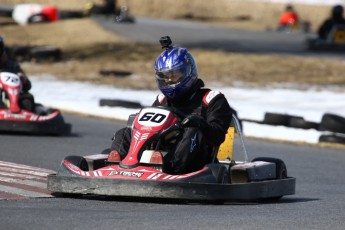 Go kart on ice événement Nicolas Barrette