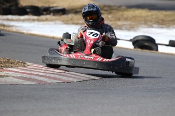 Go kart on ice événement Nicolas Barrette