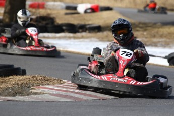 Go kart on ice événement Nicolas Barrette