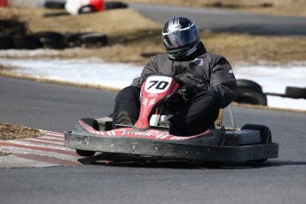 Go kart on ice événement Nicolas Barrette