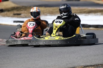 Go kart on ice événement Nicolas Barrette