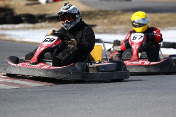 Go kart on ice événement Nicolas Barrette