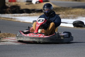 Go kart on ice événement Nicolas Barrette