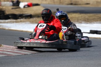 Go kart on ice événement Nicolas Barrette