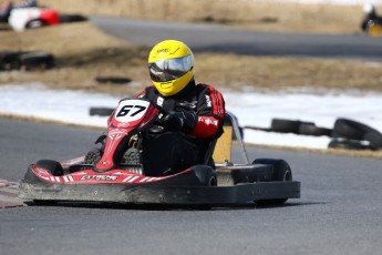 Go kart on ice événement Nicolas Barrette